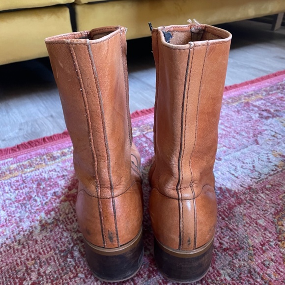 Vintage 1970’s leather campus boots - Picture 3 of 6
